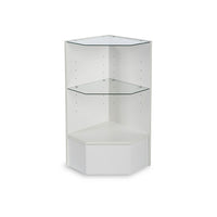 Can-Bramar – Présentoir sur piédestal EconoLine, 16 x 16 x 55,5 haut. (po), hauteur du verre 15,5 po, noir-Présentoir sur piédestal EconoLine