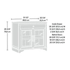 Sauder - 431439 La Collection Rollingwood Base de bibliothèque - Finition Brushed Oak-10