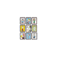 Autocollants Eureka, personnages de cacahuètes, paquet de 432-Chaque pack contient 36 autocollants, 9 designs