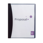 Wilson Jones - Couverture de rapport à pince pivotante cachée - lettre - capacité de 30 feuilles - noir avec devant transparent-La pince dissimulée offre une apparence propre et professionnelle