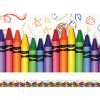 Edupress Pre-school - Bordure droite d'aspect superposé pour les 12e années, crayons de couleur, paquet de 96-Captez l'attention de vos élèves avec des bordures photo colorées