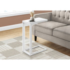 Monarch Specialties - 3478 Table D'Appoint - 25 po H/Blanc/Metal Blanc-Utilisez-la comme table a goûter ou table d'appoint de canape.