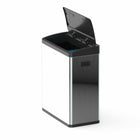 Step N' Sort - Capteur de mouvement poubelle à 2-compartiments et bac de recyclage avec bacs intérieurs amovibles - 60L-Technologie infrarouge avancée - Couvercle à capteur de mouvement