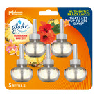 Glade - Branchées Huile parfumée Recharge - Brise exotique - Paquet de 5-Embellissez l'air avec notre purificateur d'air Glade Branchées