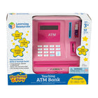 Learning Resources - Pretend and Play® Teaching ATM Bank - Rose-Aide les enfants à pratiquer les mathématiques précoces et les compétences financières en faisant semblant de jouer