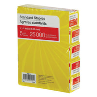 Agrafes standard, longueur de la cartouche de 1/4 po, bte/25 000-Agrafes de qualité à un prix économique