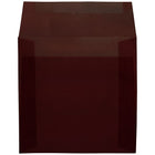 JAM Paper Enveloppes carrées à fermeture gommée, 6 1/2 x 6 1/2 po, bourgogne translucide, 25/paq.-Taille : 6 1/2 x 6 1/2 po