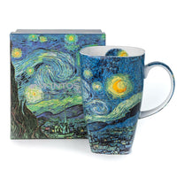 McIntosh Van Gogh Starry Night Grande tasse avec boîte-cadeau - 19,60 oz-Il a une forme unique qui est idéale pour mettre en valeur de beaux arts