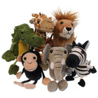 Marionnettes à doigt d'animaux d'Afrique de The Puppet Company-Divertissement pour enfants facilement transportable
