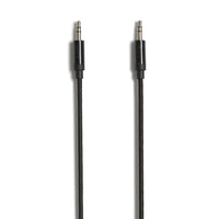 NXT Technologies - Câble de 6 pi tressé, mini prise casque stéréo de 3,5 mm, noir-Câble tressé de 6 pi, résistant aux accrocs et aux enchevêtrements