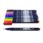 Tombow - Stylo pinceau Fudenosuke pour calligraphie, couleurs variées, paq./10-Idéaux pour la calligraphie, le lettrage manuel et l'illustration de niveau débutant 