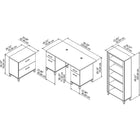 Bureau Somerset 60po de large avec classeur lat.-5