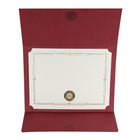 St. James - Porte-certificats/porte-documents - Sceau d'or avec ruban rouge - bourgogne - paquet de 5-Convient pour les certificats de récompense en format paysage ou portrait