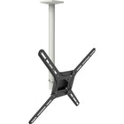 Support plafond pour téléviseur à écran plat/incurvé, télescopique, pivot et inclinaison, télés de 29 po à 65 po/74 cm à 165 cm-Convient aux téléviseurs à écran plat/incurvé de jusqu'à 65 po (max. 88 lb/40 kg)