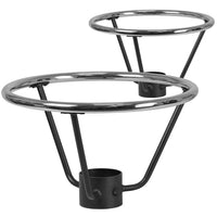 Flash Furniture 2 pièces Anneau de pied de table à hauteur du bar avec anneau de colonne de 4,25 po - diamètre de 19.5 po-Ensemble de 2 appui-pieds pour tables à hauteur de barre en métal