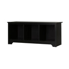 South Shore – Banc de rangement Vito, noir pur (10330)-Idéal pour le rangement dans l’entrée