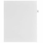 Mark Maker – Onglets séparateurs juridiques blancs, 1/15 onglets, format lettre, sans trous, numéro 64, 25/paquet-Onglets séparateurs blancs, 1/15 onglets