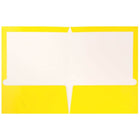 JAM PaperMD – Chemises de présentation à 2 pochettes plastifiées et lustrées, jaune, 25/paquet-Capacité : 200 feuilles