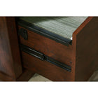 Bush bureau avec caisson unique et bibliothèque, cerisier ancien-Format parfait pour les petits espaces