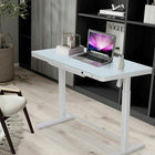 Uncaged Ergonomics - Bureau assis/debout électrique à hauteur réglable Rise Up - Blanc-Le bureau s'adapte aux ordinateurs portables et aux configurations à un ou plusieurs moniteurs