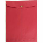 JAM Paper - Enveloppes Colourées pour catalogue à extrémité ouverte - 10 x 13 - avec fermeture à fermoir - rouge recyclé - paquet de 50-Taille: 10 x 13 pouces