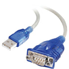C2G – Câble adaptateur série USB vers DB-9, 0,5 m/1,5 pi-Grâce à une prise USB qui se branche à un port série RS-232 traditionnel, cet adaptateur peut brancher téléphones cellulaires, PDA, appareils photo numériques, modem et adaptateurs ISDN.