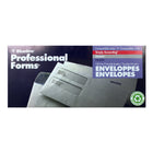Blueline - Enveloppe #9, double fenêtres - 4" x 9" - Blanc - Paquet de 100-100 enveloppes par boîte