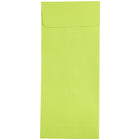JAM Paper Enveloppes ouvertes de teinte claire avec fermeture gommée, 4 1/2 x 10 3/8 po, vert lime, 1000/paquet-Vert lime