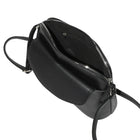 Nicci - Sac à bandoulière avec rabat sur le devant - Noir-4 pieds métalliques au fond du sac pour la protection