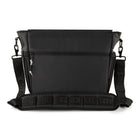 Bugatti - x EDITION22 Sac messager, Nylon recycle hydrofuge, Noir-Compartiment central avec rabat magnetique et 2 boucles