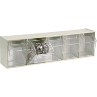 Quantum Storage Systems - Système De Casiers Modulaires Tip-Out, 23-5/8po La X 5-1/4po P X 6-1/2po H, 5 Tiroirs-Nbre de casiers-compartiments 5
