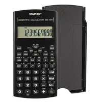 Staples – Calculatrice scientifique à main, 10 caractères, BD-107i-Calculatrice scientifique translucide
