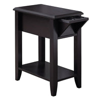 Monarch Specialties - 3197 Table D'Appoint - 23 po H/Espresso Avec Support A Verre-Table d'appoint compacte et contemporain au fini brun foncé espresso qui s'adapte à tous les décors