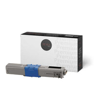 Premium Tone - Okidata 44469801 Cartouche de toner Compatible, Noir-Noir