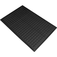Wearwell – Rejuvenator Connect No. 502 pour poste de travail unique, 2 pi x 3 pi-Le revêtement extérieur robuste et résistant à l'abrasion encapsule totalement l'intérieur résilient et résistant à l'écrasement de l'éponge d'uréthane, rendant le tapis pratiquement indestructible