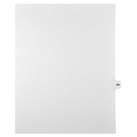 Markmaker - Intercalaires imprimes Legal, Blanc, 1/15th coupe, format lettre, sans trous, 25 tabs/PQT, 5 PQT/Boite, Numero 160-Intercalaires imprimes Legal