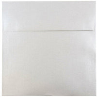 JAM Paper Enveloppes Stardream à fini métallisé, 8,5 x 8,5 po, argenté, 250/paquet-Enveloppe Stardream en papier argent à effet métallisé