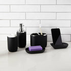 Umbra JUNIP - Pompe à savon liquide et gel hydroalcoolique 295ml, Chrome Noir-6