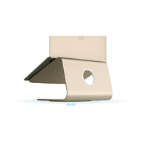 Rain Design – Support mStand 360 pour portatif, avec base pivotante, or (10073)-Base pivotante vous permettant de partager vos idées avec vos amis et vos collègues