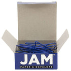 JAM Paper - Trombones croisés, bleu foncé, 4 paquets de 15 (332BYBUG)-Quantité : 15 trombones par boîte