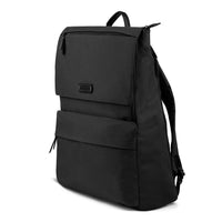 Bugatti, BKP2229BU-BLACK – Collection Reborn – Sac à dos ultraléger – Fait de matériaux recyclés à 100% - Noir-Polyester noir déperlant conçu à 100% de bouteilles de plastique recyclées
