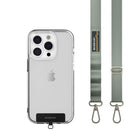 SwitchEasy - MagEasy Carte à sangle avec tour de cou amovible et lanière de téléphone - Sangle de 20 mm - Bleu brumeux-Pas besoin de compromis entre forme et fonction