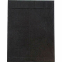  JAM Paper - Enveloppes pour catalogue Tyvek indéchirables à extrémité ouverte - 10 x 13 - noir - paquet de 10-Enveloppes noires à extrémité ouverte en Tyvek