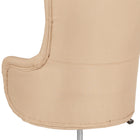 Flash Furniture – Fauteuil rembourré Chambord à dossier élevé pour la maison et le bureau, beige-Mécanisme de verrouillage d'inclinaison