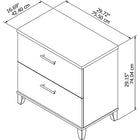 Bush Furniture – Classeur latéral Somerset de 30 po de large, cerisier moka-Respecte les normes de sécurité et de performance ANSI/SOHO en vigueur lors de la fabrication