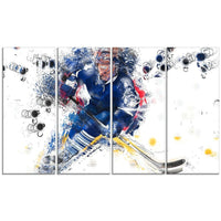 Designart – Hockey de pénalité imprimée sur toile (PT2553-271)-Impression