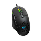 Havit Wired RGB Backlit 3200DPI Honeycomb Design 7 Buttons Gaming Mouse - Black-Conception en nid d'abeille