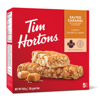 Barres granola au caramel salé de Tim Hortons - Boîte de 5-Caramel salé