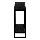 Monarch Specialties - 2861 Table D'Appoint - 48 po L/Faux Bois Noir/Metal Noir-Garantie : 1 an limite pour les pieces