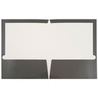 JAM Paper – Chemises de présentation lustrées avec 2 pochettes, gris, 50/paquet (31225352c)-Capacité de 200 feuilles